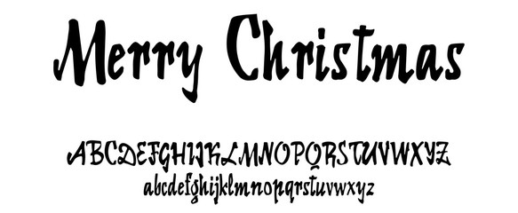 Vector Alphabet. Calligraphic font. Unique Custom Characters. Hand Lettering for Designs - logos, badges, postcards, posters, prints. Modern brush handwriting Typography.