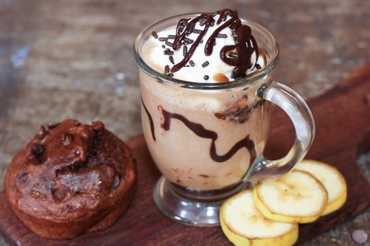 Chocolate Banana Frappe