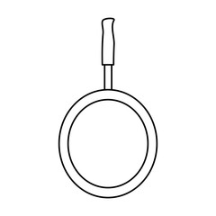 pan icon over white background vector illustration