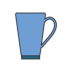 coffee cup icon over white background vector illustration