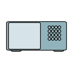 microwave icon over white background vector illustration