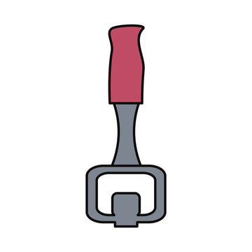 bottle opener with red handle clip art preview