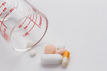 Group of pharmaceutical in glass