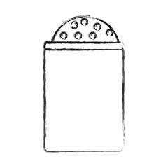 salt bottle icon over white background vector illustration