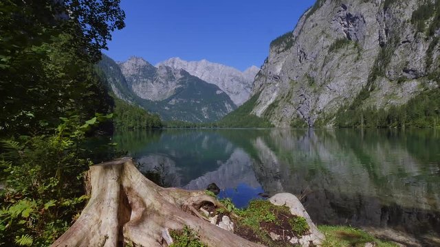 Obersee Lake in the Berchtesgaden National Park, Bavaria