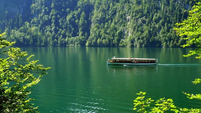Koenigssee Lake in the Berchtesgaden National Park, Bavaria