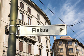 Obraz premium Schild 242 - Fiskus