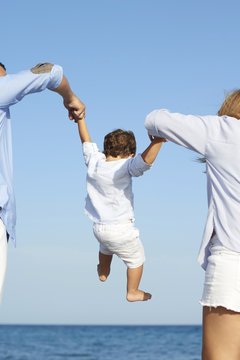 Family playing