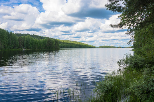 Water landscape in Karelia.