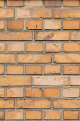 old yellow brick wall background