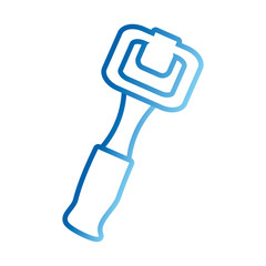 peeler icon over white background vector illustration