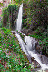 Waterfall in Villa Gregoriana in Tivoli, Italy