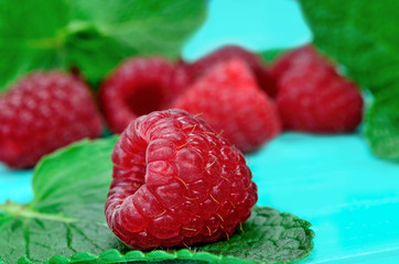 raspberry on table