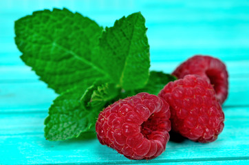 raspberry on table