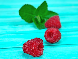 raspberry on table