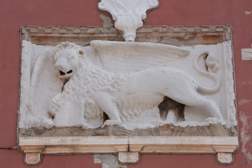 Venetian Lion decoration on a building