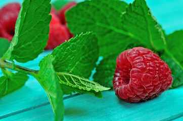 raspberry on table