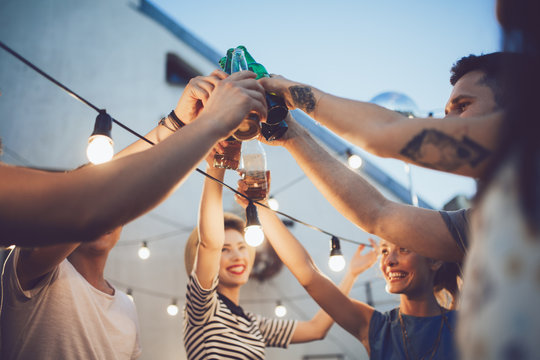 Friends Making a Toast