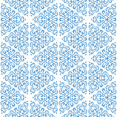 Abstract seamless pattern in vintage style. Interlocking shapes and textures.