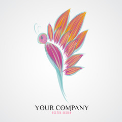 butterfly vector illustration, logo design, sign, icon