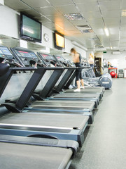 Interior of a fitness hall