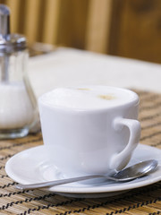 Cup of a coffee on a table