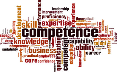 Competence word cloud