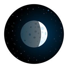 Lunar Eclipse Round Icon