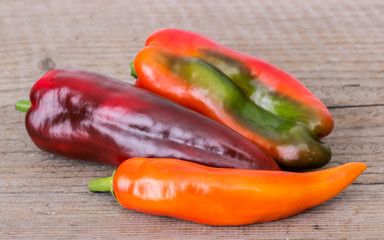 different sorts of paprika and chili