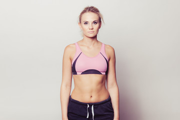 Fototapeta premium sporty fit fitness woman