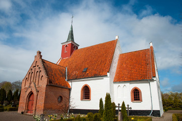 Obraz premium Karleby church in Denmark