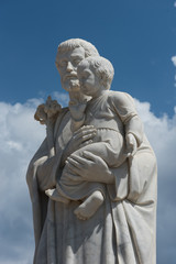 Marble statue at Ta Pinu, Malta