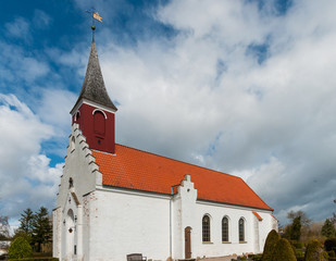 Fototapeta premium Gedesby church in Denmark