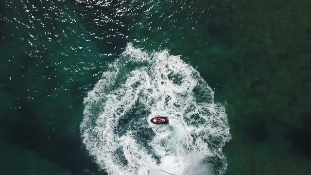 seascape, yacht, flyboard