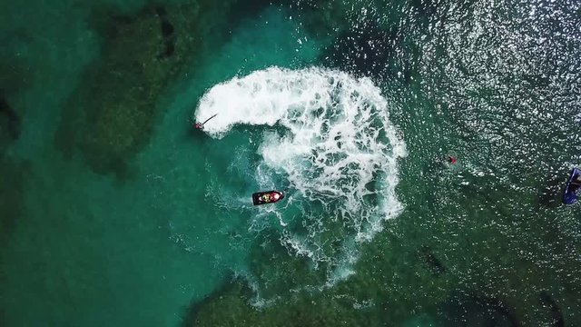 seascape, yacht, flyboard