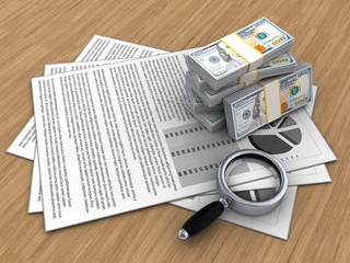 Obraz premium 3d documents