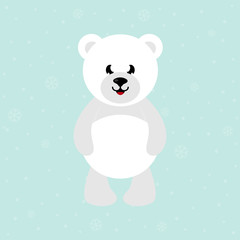 cartoon white bear