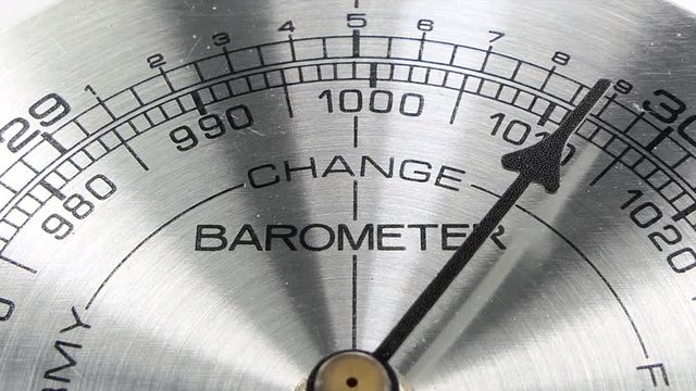 Barometer Change Macro Detail with Zoom