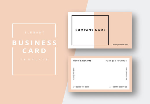 Two-Toned Business Card Layout