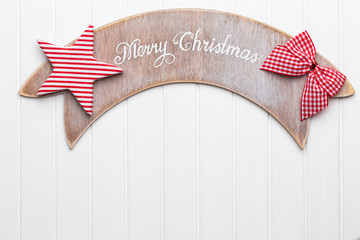 Fototapeta na wymiar Vintage Christmas background with Christmas decoration.