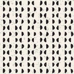 Seamless pattern with hand drawn lines. Abstract background with freehand brush strokes. Black and white texture. Ornament for wrapping paper.