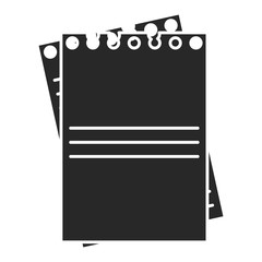 notebook school isolated icon vector illustration design