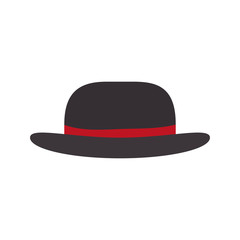 hat accessory icon over white background vector illustration
