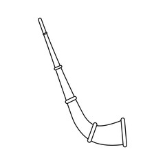 mate straw icon over white background vector illustration