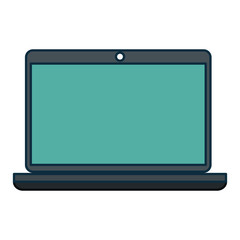 laptop computer isolated icon vector illustration design