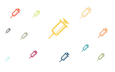 Viele bunte Spritzen