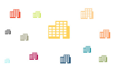 Viele bunte Geb&auml;ude - Firma