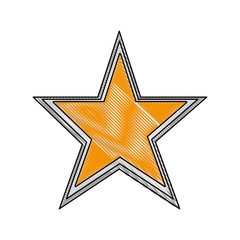 star icon over white background colorful design vector illustration