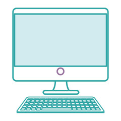computer desktop isolated icon vector illustration design