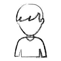 avatar man icon over white background vector illustration